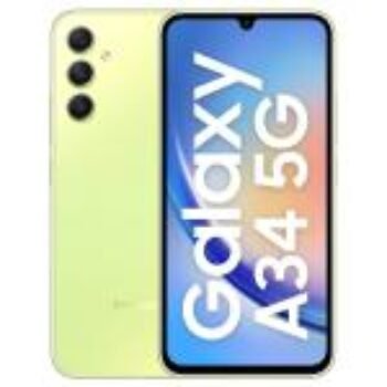 Samsung Galaxy A34 5G 128 GB, 8 GB RAM, Awesome Lime, Mobile Phone