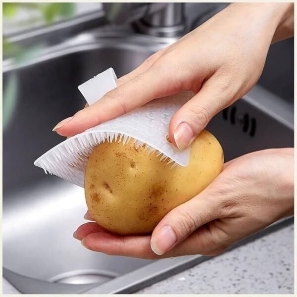 Silicone Fruit and Vegetable Cleaning Brush with Handle - mediastrone buy decision