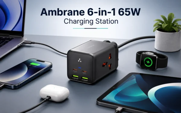 Ambrane 6-in-1 65W Charging Station buying decision 1