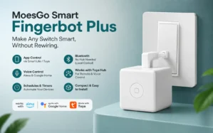 MoesGo Smart Bluetooth Fingerbot Plus mediastrone quick buying decision Mediastrone