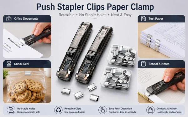 Push Stapler Clips Paper Clamp Buying Decision