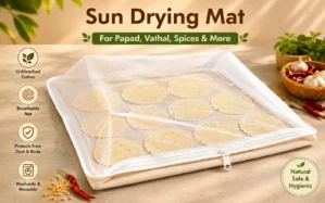Sun Drying Mat for Papad with zip - Mediastrone