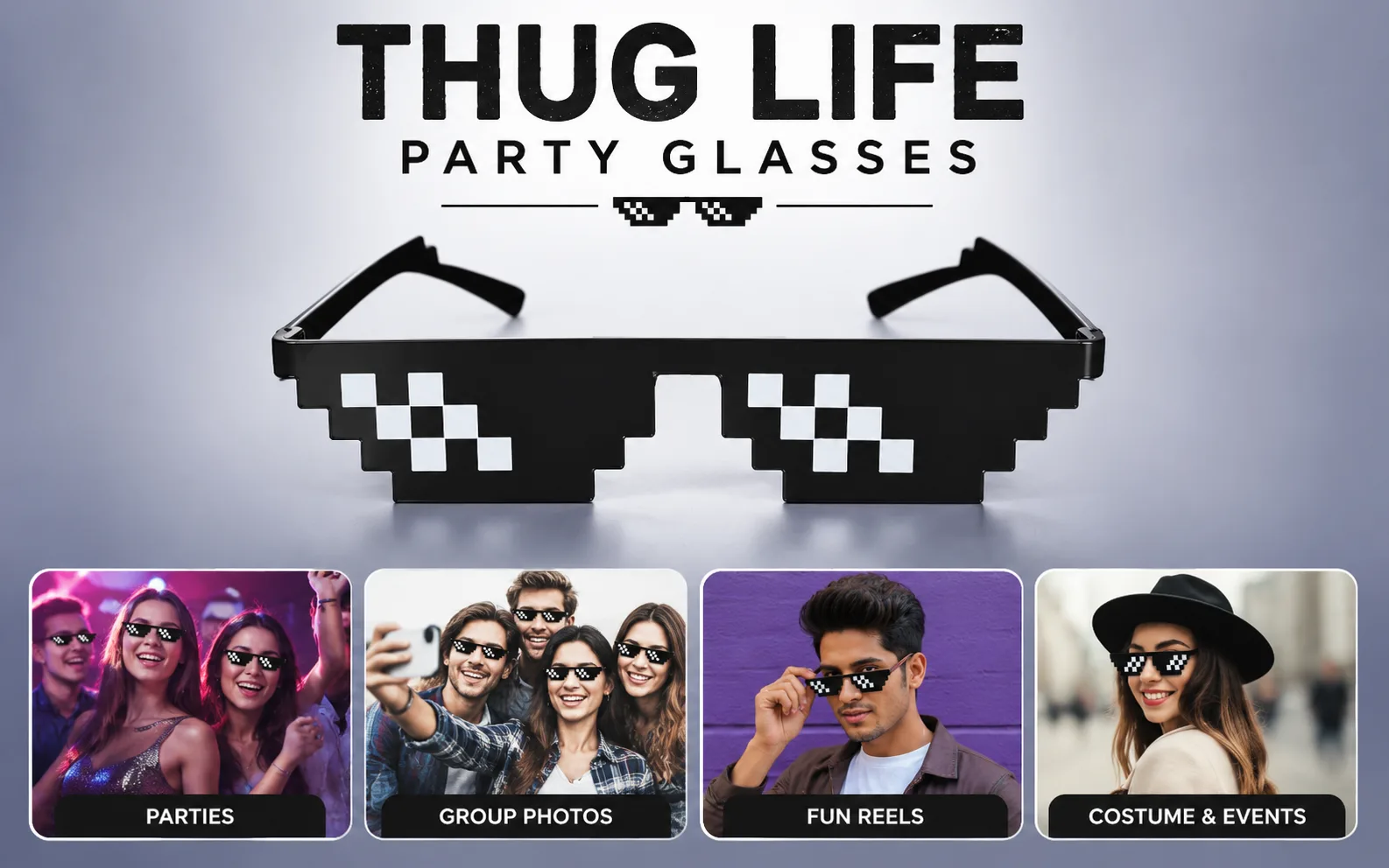 Thug Life Party Glasses Buying Decision Mediastrone 1