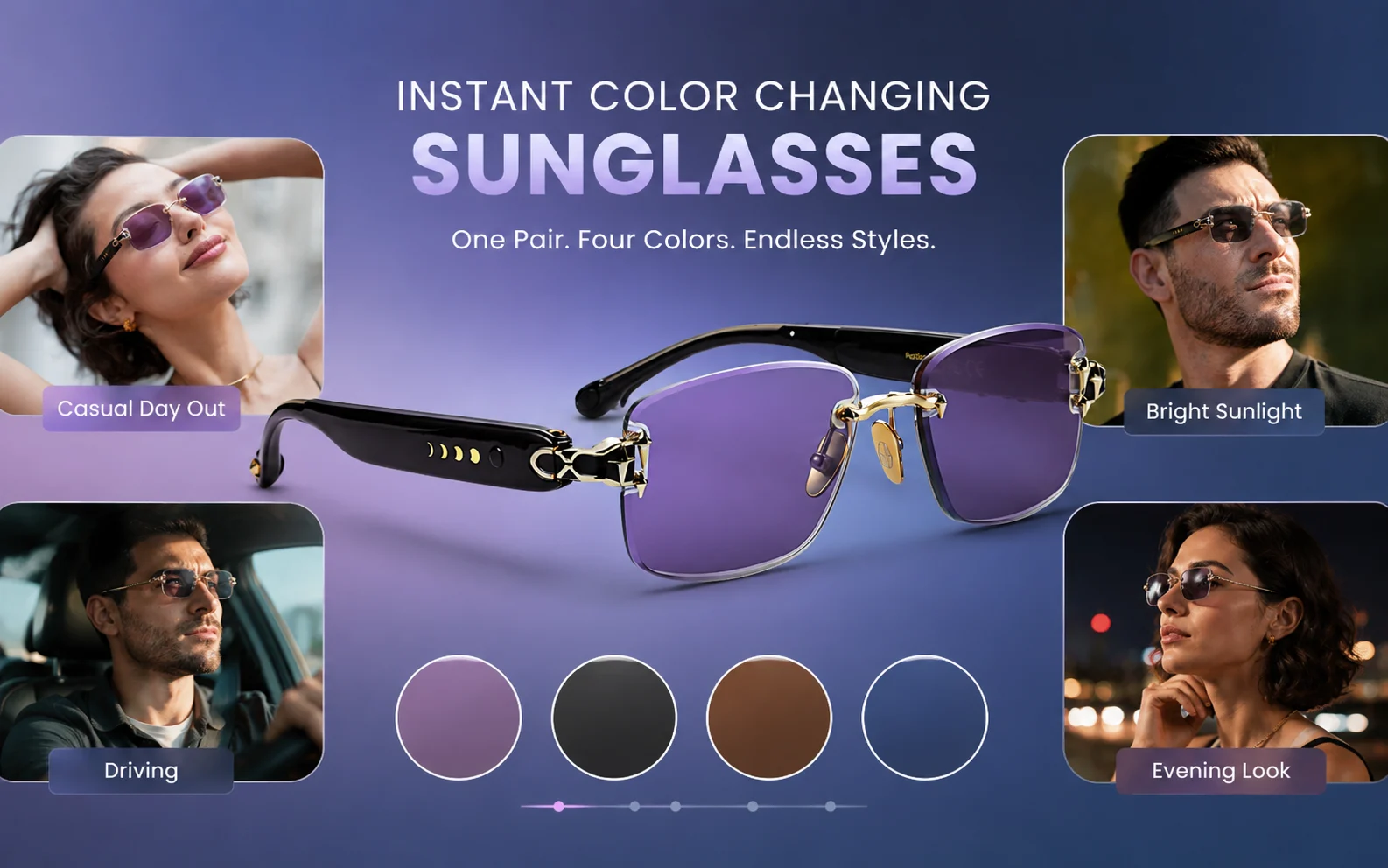 instant color changing sunglasses New Discovery Mediastrone 1