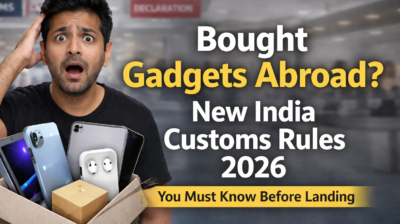 Bought Gadgets Abroad? India’s New Baggage Rules 2026: You Must Know Before Landing