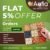 Flat 5% OFF on All Orders | Aafia Dryfruits Offers