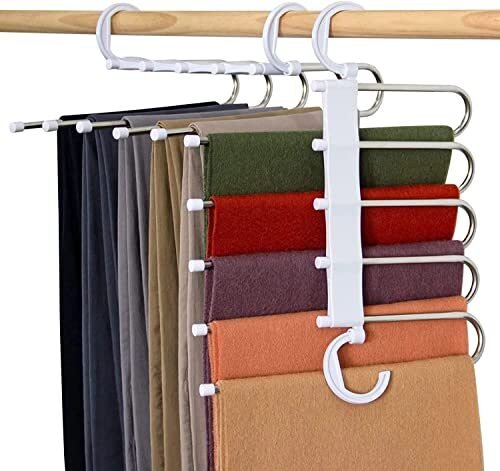 5 in 1 Stainless Steel Foldable Hanger For Clothes Organizer on Wardrobe Review